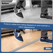 Adhesive Floor Cord Cover Cable Protector Cuttable Wire Hider Antislip Cord Management Easy Installation (119 chars)