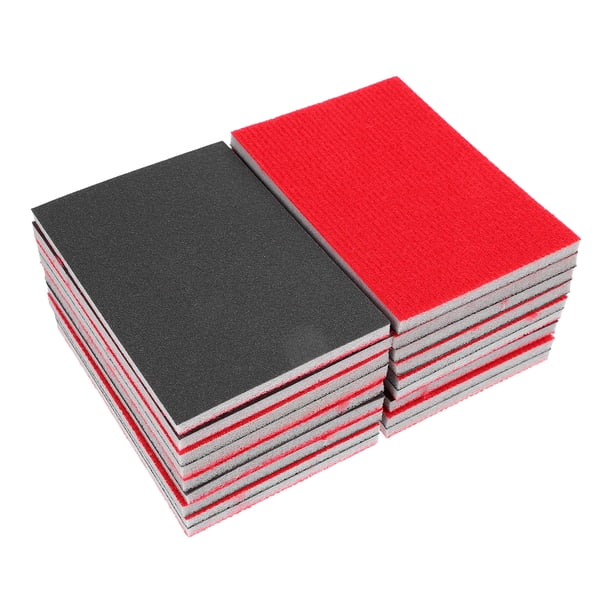 18 esponjas de lija de grano surtido, bloque de lijado fino para madera, metal, plástico y pulido de automóviles, almohadillas de lijado para paneles de yeso y carrocería