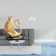thumbnail image 2 of Figura de cisne, estatua decorativa, colección de mesa, pieza de arte moderno, escultura animal, adornos, decoración, entrada, oficina, dormi, 2 of 8