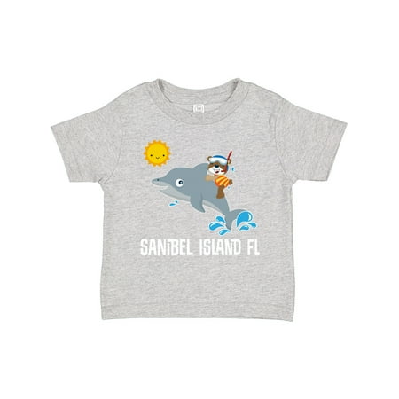 

Inktastic Sanibel Island Florida Dolphin Gift Toddler Boy or Toddler Girl T-Shirt