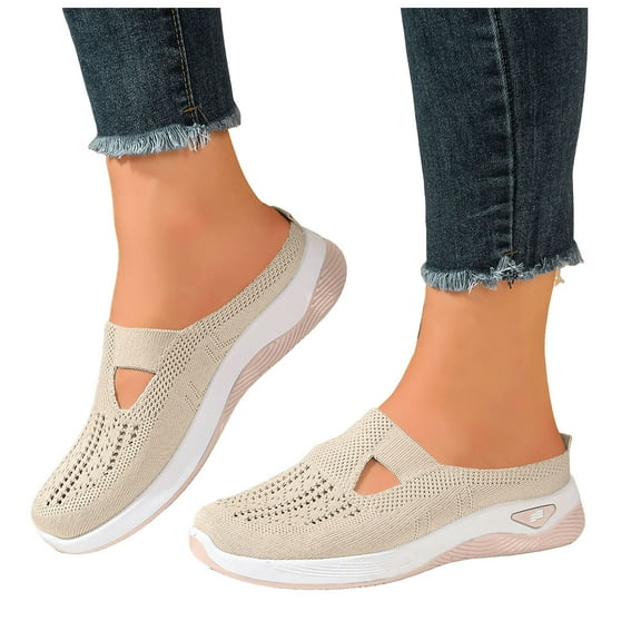 Orthopedic Mules Sandals for Women 2025 Comfortable Platform Wedges Backless Sneakers Walking Shoes