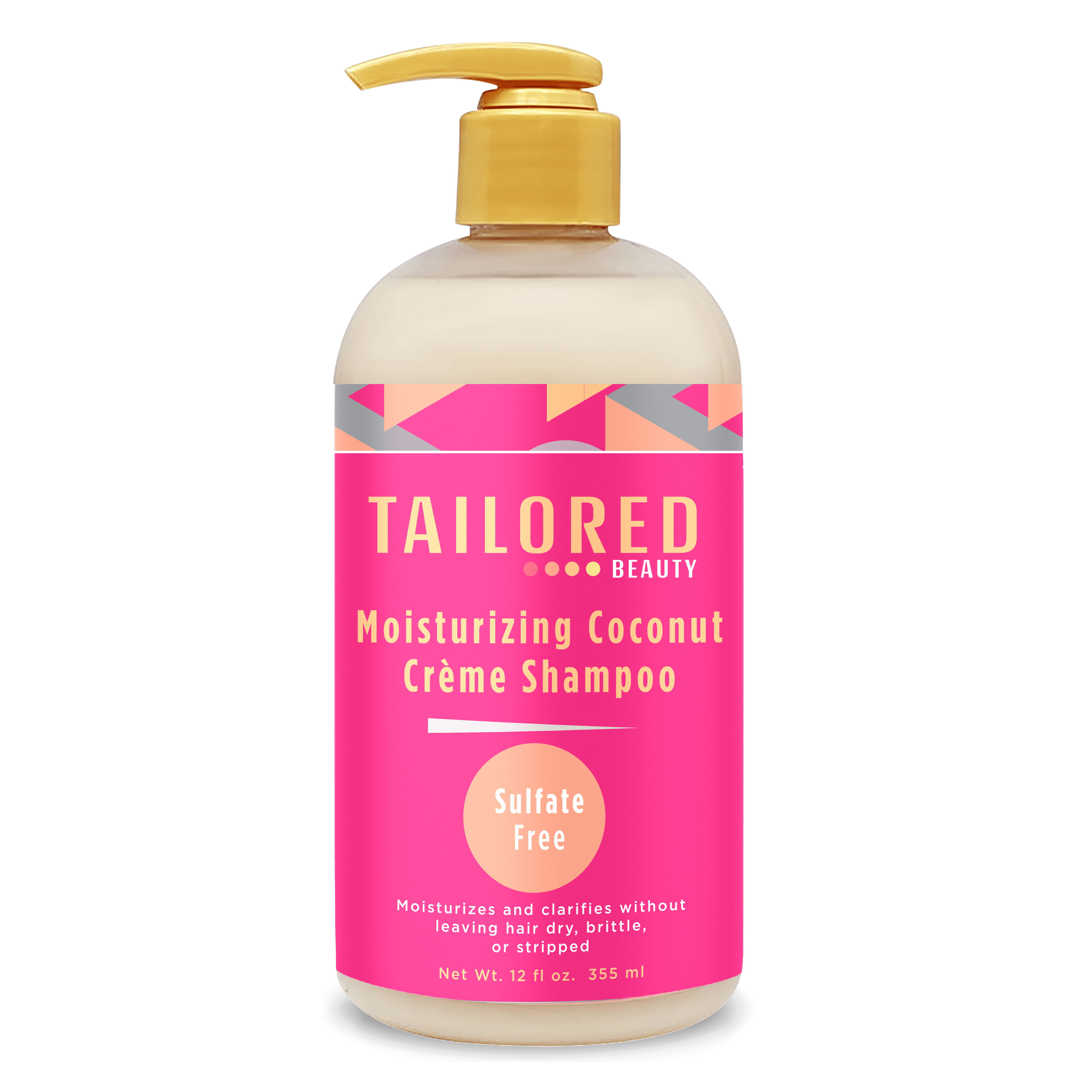 Tailored Beauty Moisturizing Coconut Creme Sulfate Free Shampoo, 12oz