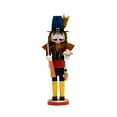 thumbnail image 1 of Adorno de cascanueces de madera Estatua de cascanueces de madera pintada Decoración clásica para el hogar Decoración navideña Figura de cascanueces, 1 of 9