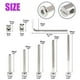 thumbnail image 2 of Tornillos Swspeet para cuna, 100 unidades, chapados en níquel M6 con llave, 2 of 7
