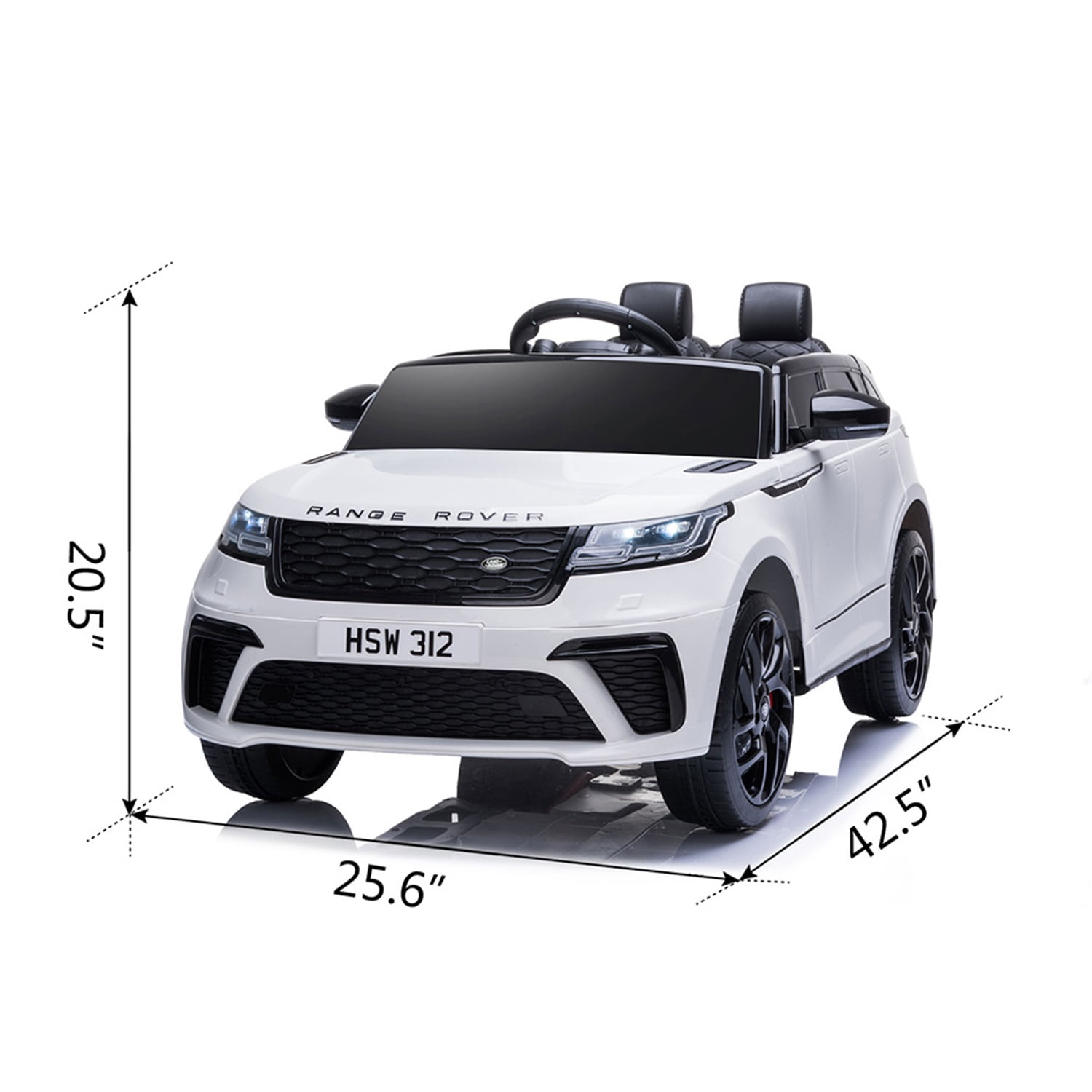 CIPACHO 12 V Licensed Land Rover Kids Ride On Car with Remote Cotrol, Toy Car for Kids Battery Powered Vehicle MP3, White CIPACHO 12 V Licensed Land Rover Kids Ride On Car with Remote Cotrol, Toy Car for Kids Battery Powered Vehicle MP3, White