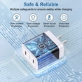 thumbnail image 6 of Type C Charger Block Fast Charging, Dual Port PD 25W Charger Block with 2pcs 6FT USB C to C Cable, USB C Block Wall Charger Adapter Charger Station Compatible for iPhone Samsung Android, White, 6 of 7