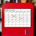 thumbnail image 3 of Calendario para nevera Calendario magnético de borrado en seco Calendario de pizarra para planificadores de refrigeradores 16,9 pulgadas x 11,8 pulgadas, 3 of 5