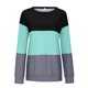 thumbnail image 4 of ICHUANYI Clearance Women's Round Neck Fashion Casual Long Sleeve Print Sweatshirt Tops Blouse(Green, XL) ICHUANYI WER2023081203572, 4 of 4