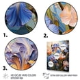 thumbnail image 3 of Designart "violet Yellow Iridescent Irises II" Floral Canvas Print, 3 of 5