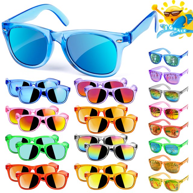 Gafas de Sol AILEHO para Niños con Protección UV400, Paquete de 16, Edad 3-8 años