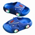 thumbnail image 4 of kpoplk Boys Girls Cloud Unicorn Slide Sandals Non-slip Comfy Cushioned Thick Sole Shower Pool Slippers Summer Beach Water Shoes Indoor & Outdoor(Blue,6.5), 4 of 5