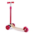 thumbnail image 1 of Hape Trottinette Légère en Bois pour Enfants avec 3 Roues, Rouge, 1 of 5