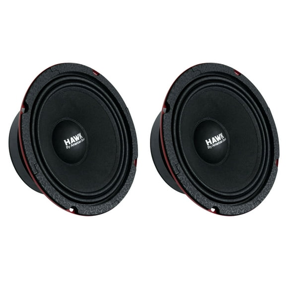 (2) American Bass 500w Hawk-65 6.5" Midrange Midbass Car Speakers w/Grills 4 Ohm