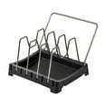 thumbnail image 2 of PEONAVET Pot Lid Storage Rack Pot Lid Rack Chopping Board Placing Rack Countertop Cutting Board Rack Kitchen Spatula Bracket Shelf Case Rack Put Pot Lid, 2 of 6