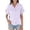 Purple, variant on Womens Blouses Summer Fashion Daily Casual Solid Spread Collar Button Down Shirt