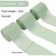 thumbnail image 2 of 3 rollos de cinta de gasa arrugada de 5 m x 39 mm, cinta de seda plisada, cinta de tul brillante verde mar oscuro hecha a mano, 2 of 9