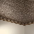 thumbnail image 2 of FASÄDE Border Fill Decorative Vinyl 2ft x 4ft Glue Up Ceiling Panel in Bermuda Bronze (5 Pack), 2 of 5