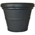 thumbnail image 1 of Tusco TUSRR20BK 20 in. Rolled Rim Planter, Black, 1 of 2