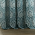 thumbnail image 4 of Lanco Evelyn Rod Pocket Single Window Curtain Panel, Rod Pocket, 1.5", Semi-Sheer, Teal, 50 x 84", 4 of 5
