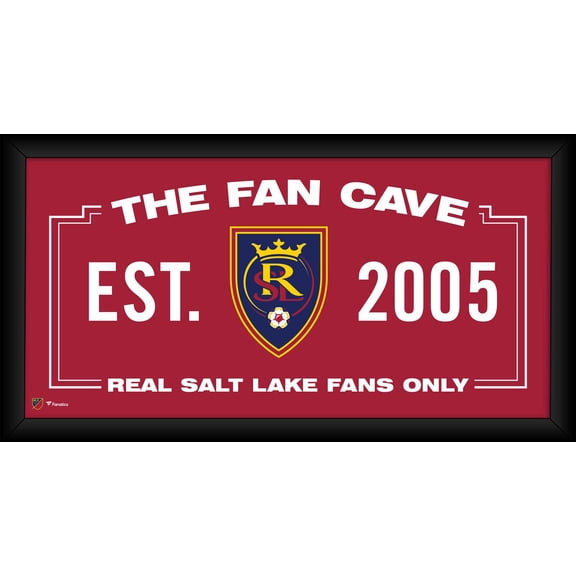 Real Salt Lake Framed 10" x 20" Fan Cave Collage