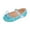 Blue, variant on Children's Girls Wedding Shoes Flower Child Shoes Sequins Fine Glitter Bow Girl Shoes Slide Sandals Glitter