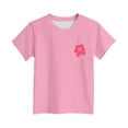 thumbnail image 7 of YDFCWXW Oversized Graphic Floral T Shirts for Teens Girls Loose Tees Preppy Clothes Casual Vintage Tops (Pink, 140), 7 of 7