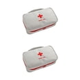thumbnail image 3 of jesticaly Sacs de Rangement d'Urgence Randonnée Pilules Étui Organisateur en Coton-Tige Étui de Transport Gris 2 Ensembles, 3 of 6