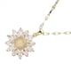 thumbnail image 2 of Collar de girasol de lujo para mujer, cadena de clavícula chapada en oro con circonita cúbica, artesanía exquisita, diseño versátil, elegante regalo de joyería para cualquier ocasión., 2 of 6