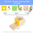 thumbnail image 4 of Kit de juego Montessori Adena 5 en 1 de madera para bebés de 1 año, 4 of 8