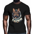 thumbnail image 2 of Mens T Shirts Dog with Space Suit Short Sleeve Casual Men's Tee Tops Graphic T-Shirts for Teen Boys/Men, 2 of 8