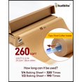 thumbnail image 2 of Rollo de papel pergamino Katbite sin blanquear, 15 cm x 64 m, 24 m², 2 of 8