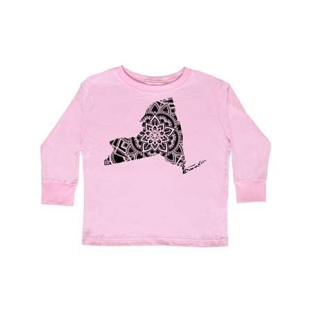 

Inktastic New York Silhouette Mandala Gift Toddler Boy or Toddler Girl Long Sleeve T-Shirt