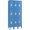 Blue, variant on Global Industrial 3-Tier 9 Door Locker, 12"Wx15"Dx24"H, Gray, Assembled