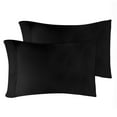 thumbnail image 2 of Superior Egyptian Cotton 300 Thread Count Pillowcases, Set of 2, Standard, Black, 2 of 5