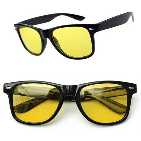 Yellow Lens Polarized Night Vision Glasses Sport Outdoor Driving Riding Sunglasses Anti Glaring Safety Goggles