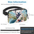 thumbnail image 3 of Koala Fanny Pack, Quick Release Buckle Travel Sport Waist Fanny Pack Bag for Men Or Women, 3 of 6