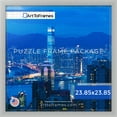 thumbnail image 3 of ArtToFrames 23.85x23.85 Inch - 60.6x60.6 CM Silver Puzzle Frame for 1000 piece Puzzles.1.25 Inch Custom MDF Puzzle Frames, Stainless Steel - Comes with Economy Acrylic, 3 of 6