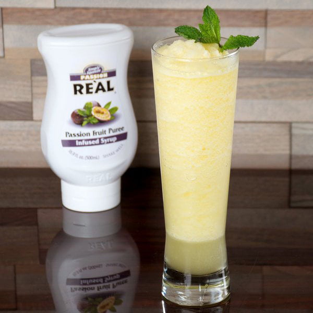 Real Passion Fruit Puree Infused Syrup 16.9 fl oz Squeeze Bottle