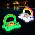 thumbnail image 5 of Rainbow Cloud Floating Drink Holder for Pool with Solar Colorful Lights, Inflatable Drink Floaties for Hot Tub Accessories Adults, Floating Pool Bar for Swimming Pool Party, 5 of 5