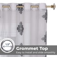 thumbnail image 3 of Superior Sia Damask Sheer Curtain Panel Set with Grommet Header, 3 of 13