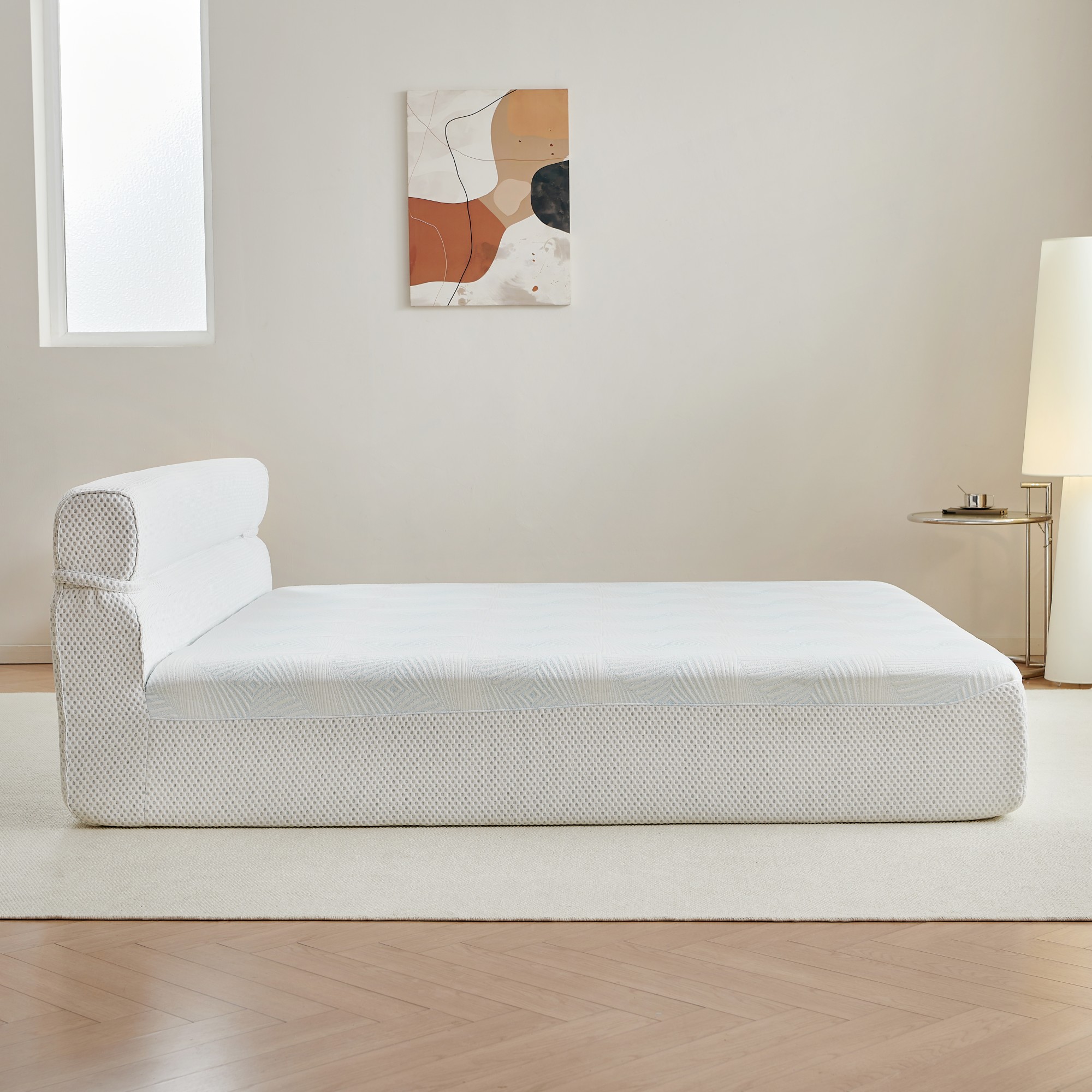Leumius Full Mattress & Bed Frame,15 Inch Full Size Mattresses with Cool Fabric,No Assembly Required for Living Room Apartment Bedroom