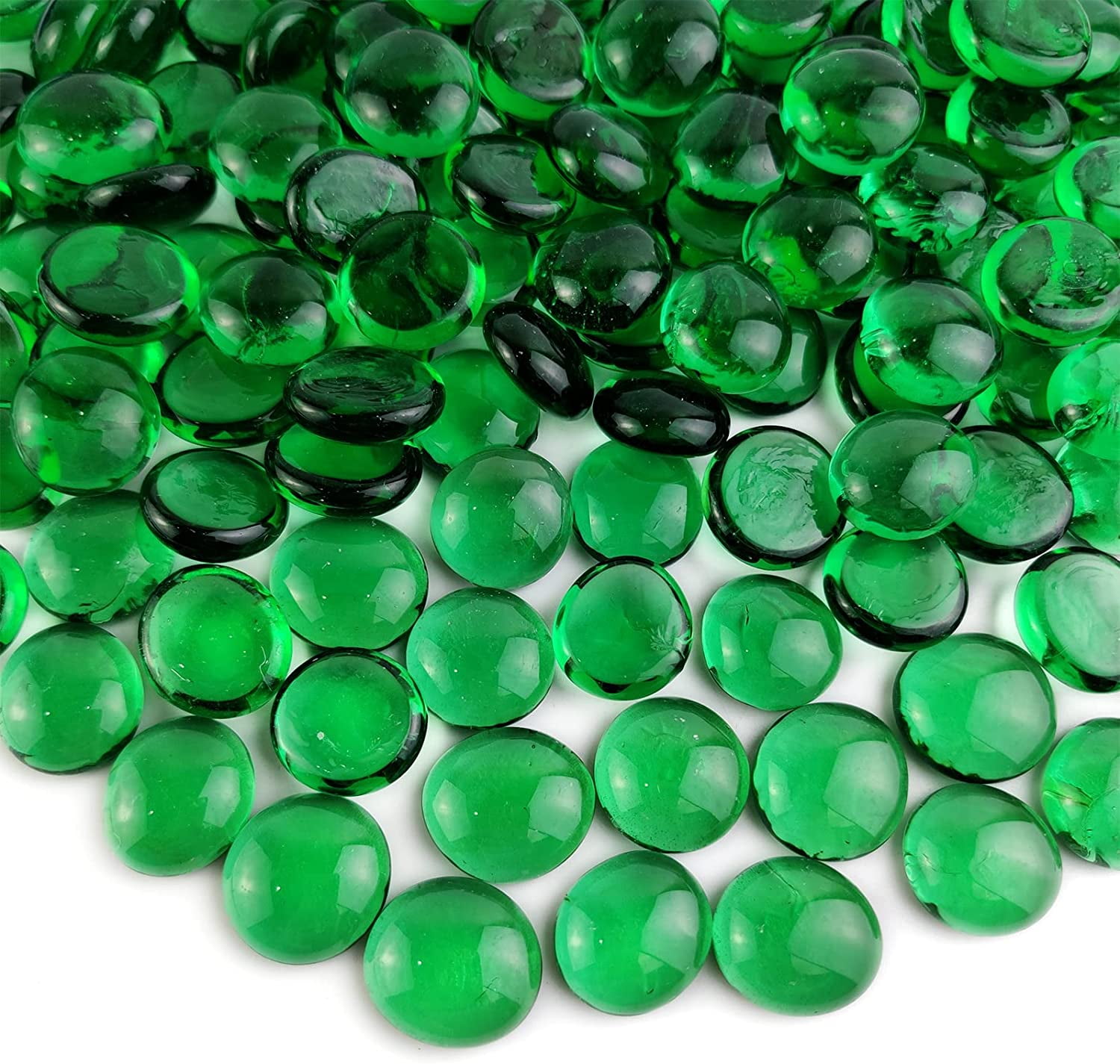 Flat Marbles Glass Gems Pebbles Gemstone Vase Fillers Beads for Vases