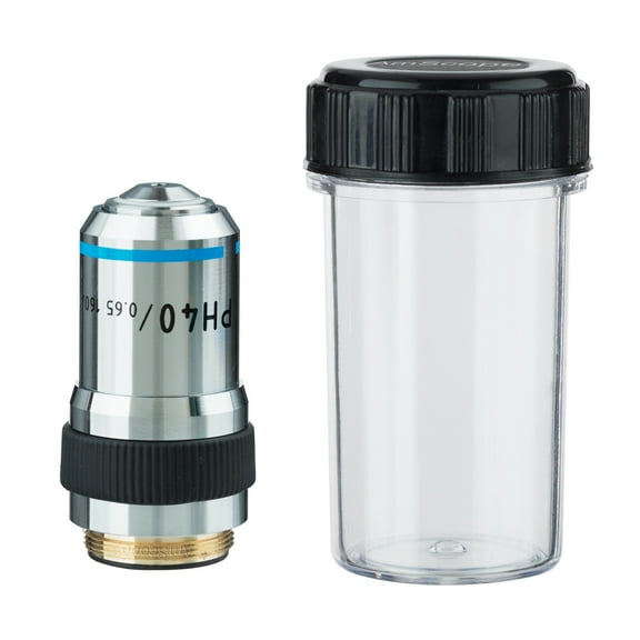 AmScope 40X (Spring) PH Achromatic Microscope Objective New