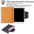 thumbnail image 2 of Allytech Case for Apple iPad Air 4th Gen 10.9"/ iPad Pro 11 2021/2020/2018, Kickstand Document Pocket Business Type Folio Flip Auto Sleep Wake Shockproof Case Cover Compatible with Keyboard, Darkblue, 2 of 5