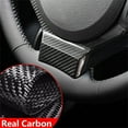 thumbnail image 5 of Fyuu 3Pcs For 15-24 Lexus Is Rc Nx Real Carbon Fiber Steering Wheel Add-On Trim Cover, 5 of 5
