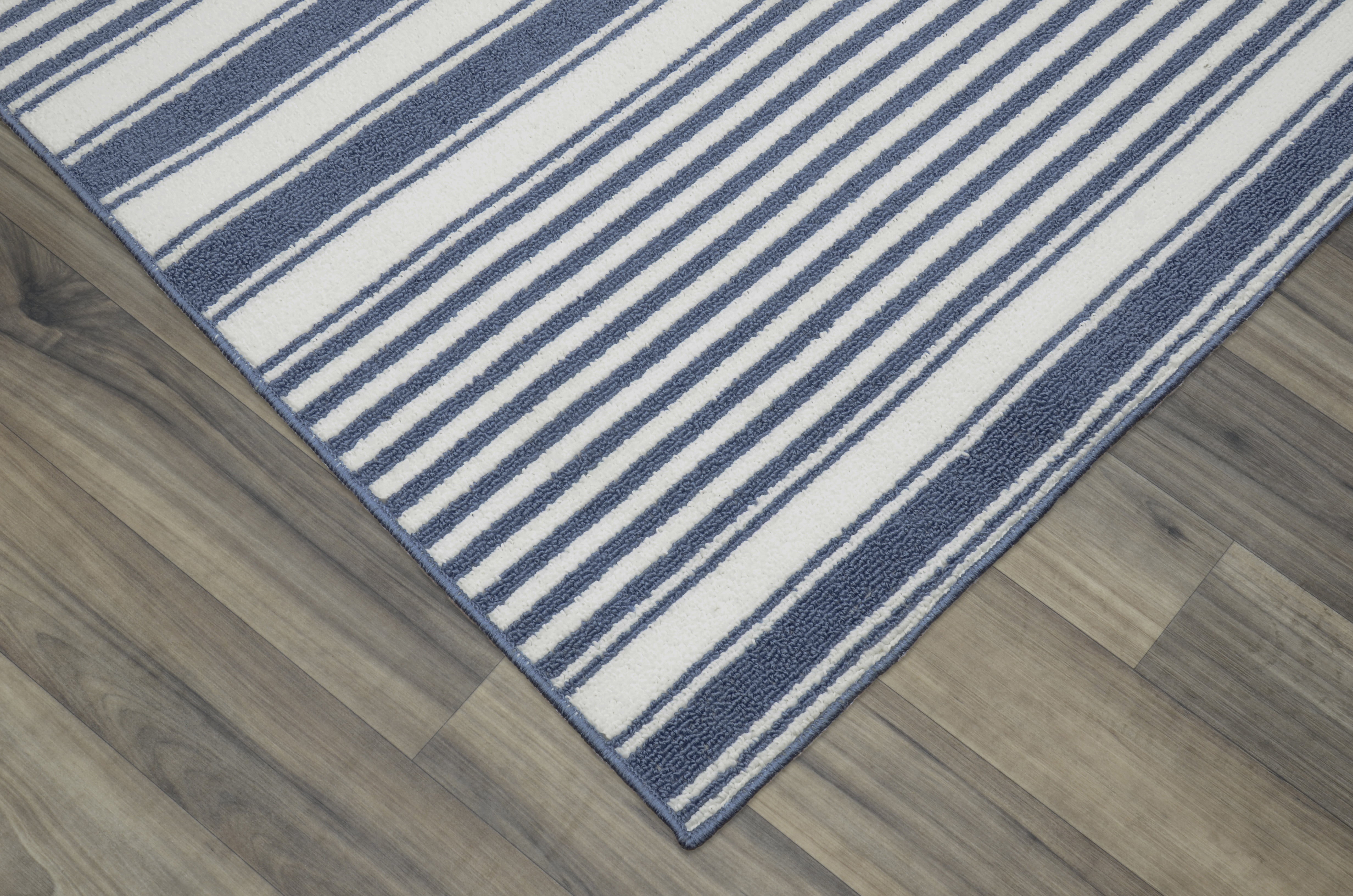 Garland Rug Cape Cod Polypropylene Sky Blue Indoor Area Rug, 6' x 8'