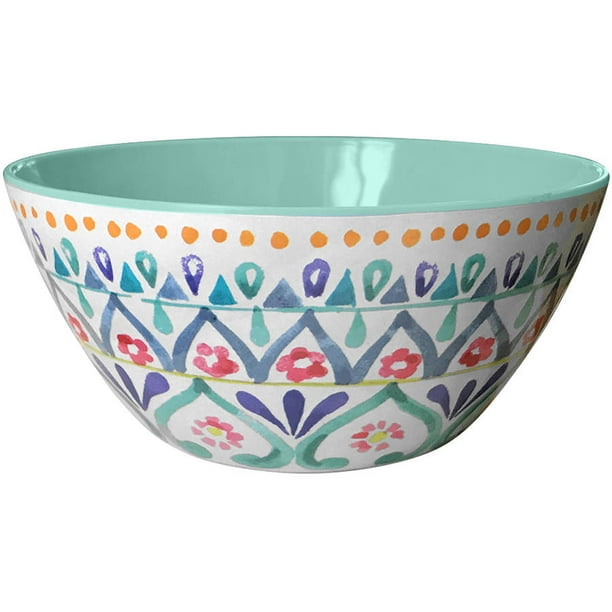 Better Homes & Gardens Outdoor Melamine MultiMedallion Cereal Bowl