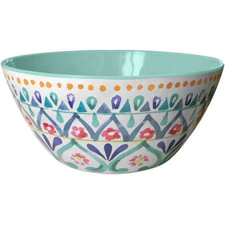 Better Homes & Gardens Outdoor Melamine Multi-Medallion Cereal Bowl, Set of