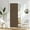 Brown, variant on Vatge Accordion Door Curtains for Closet, Laundry Room Curtain for Doorway, Hallway Curtain for Space Privacy, 1 Panel with Tieback, W39 x L78, Stone White