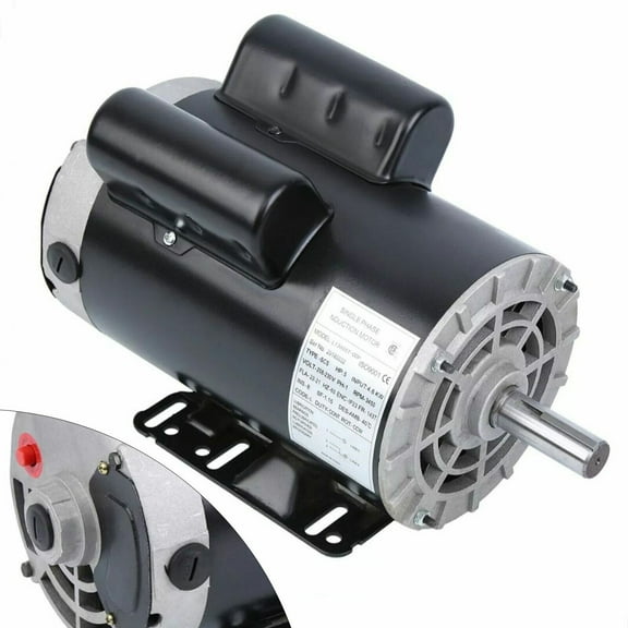 5 HP 3450RPM Shaft Air Compressor Duty Electric Motor Single Phase